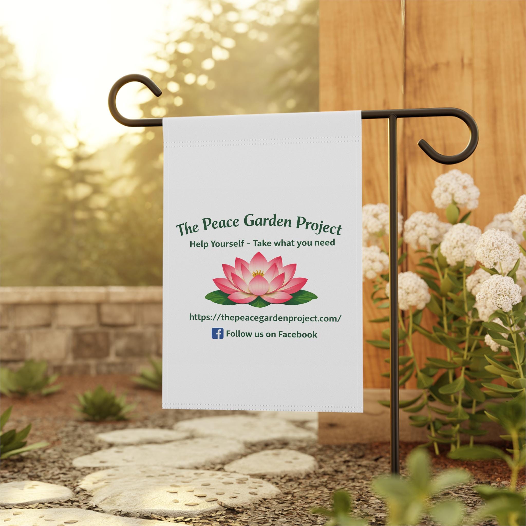 The Peace Garden Project Lotus Garden Flag | Garden & House Banner
